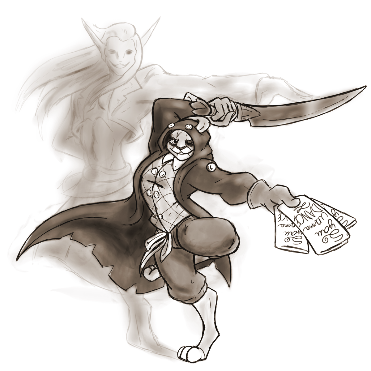 CraftyRingtail's tweet photo. Finn the Warlock/Rogue Harrengon
You can dance if you want to.
And you will want to.
Your friends don't have a choice.

(quick bday gift for a pal) https://t.co/drkNbgnS5L