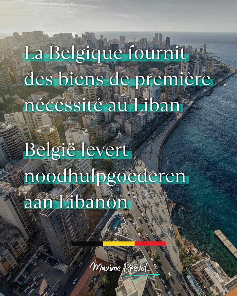 prevotmaxime's tweet photo. (FR/NL) 🇱🇧 Le Liban avance dans la bonne direction après des décennies de crises. Mais la violence dans la région frappe durement sa population : des centaines de morts, plus d'un millier de blessés, et presque un million de personnes déplacées.

La Belgique ne reste pas les bras croisés. Via B-FAST, nous envoyons des biens de première nécessité aux populations déplacées : kits d'hygiène, matelas, couvertures et autres fournitures d'urgence. Nos équipes se sont mobilisées rapidement après l'appel à l'aide des autorités libanaises, relayé par le mécanisme européen de protection civile.

🔗 https://t.co/qjjqZRHYTy
_____________

🇱🇧 Libanon gaat na decennia van crisissen de goede richting uit. Maar het geweld in de regio treft de bevolking hard: honderden doden, meer dan duizend gewonden, en bijna een miljoen ontheemden.

België blijft niet aan de zijlijn staan. Via B-FAST sturen we goederen van eerste noodzaak naar de ontheemde bevolking: hygiënekits, matrassen, dekens en ander noodmateriaal. Onze teams hebben snel gereageerd na de hulpvraag van de Libanese autoriteiten, doorgegeven via het Europees mechanisme voor civiele bescherming.

🔗 https://t.co/frP2z6B793

@BelgiumMFA