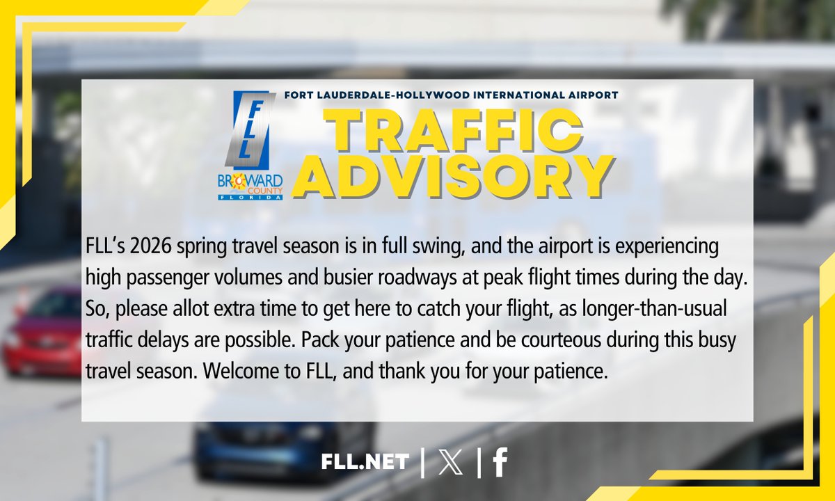 Fort Lauderdale-Hollywood Int'l Airport (FLL) tweet media