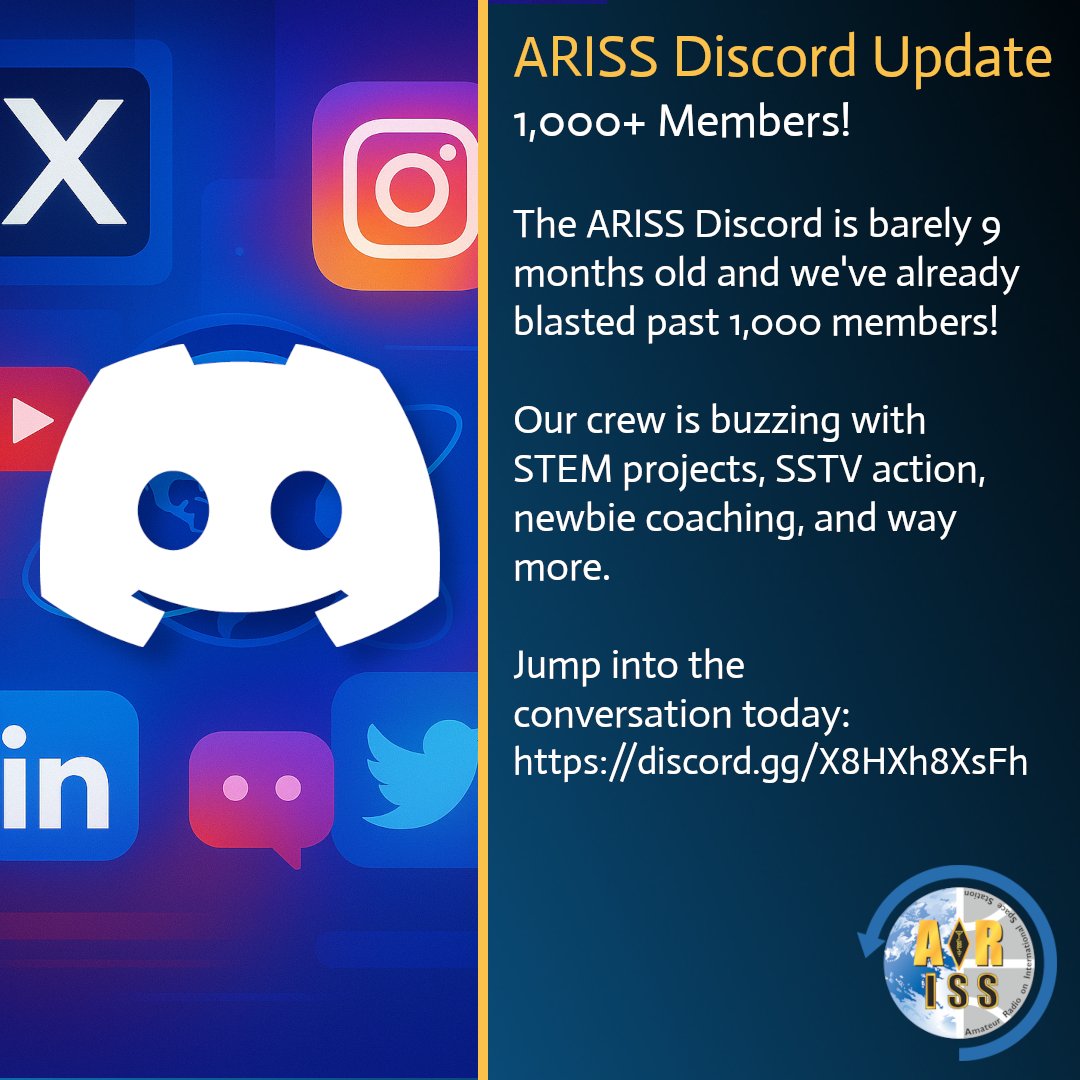 ARISS - Amateur Radio on the ISS tweet media