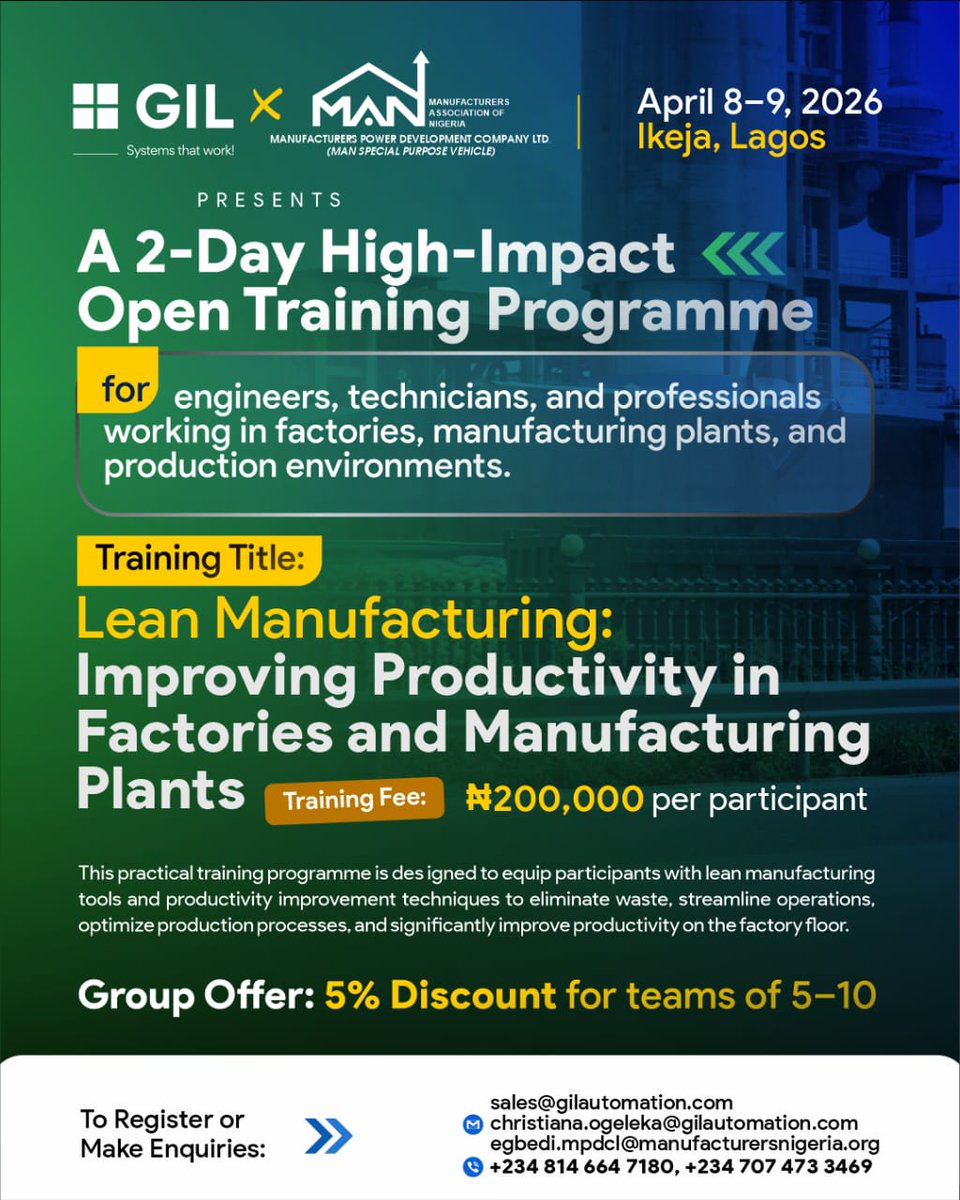 Manufacturers Association of Nigeria (MAN) tweet media