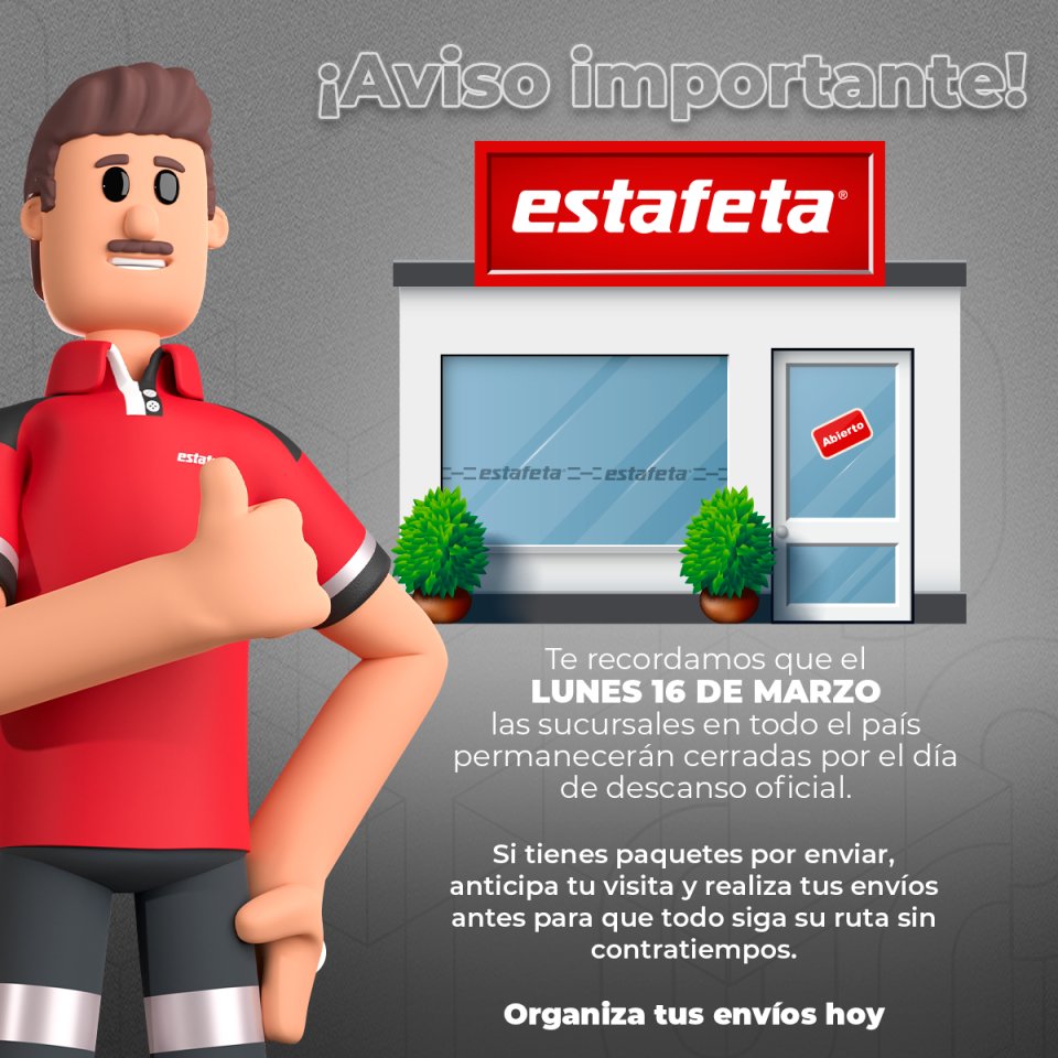 Estafeta tweet media