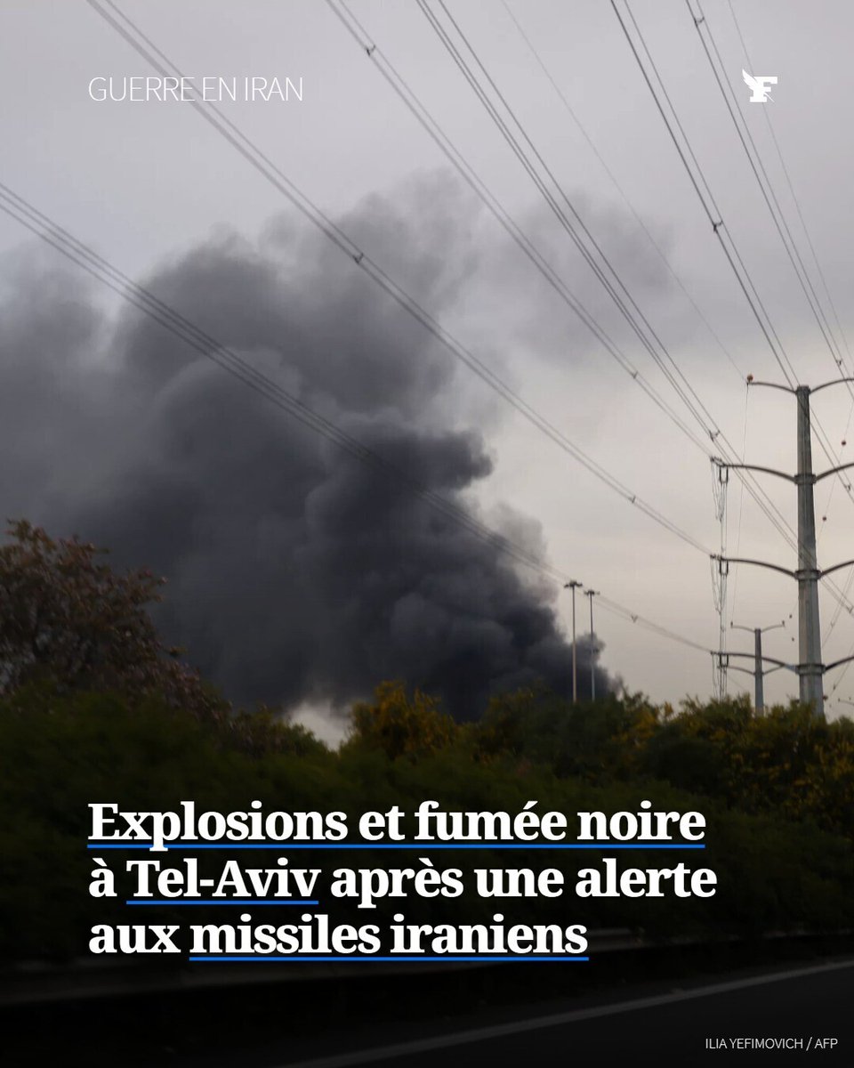 Le_Figaro's tweet photo. Ces explosions ont été entendues jusqu’à Jérusalem, distante d’environ 70 kilomètres de Tel-Aviv. Des journalistes de l’AFP ont vu de la fumée noire s’élever en deux endroits de l’agglomération de Tel-Aviv. →https://t.co/yaLlEizZ7k https://t.co/AQqNGKagnz