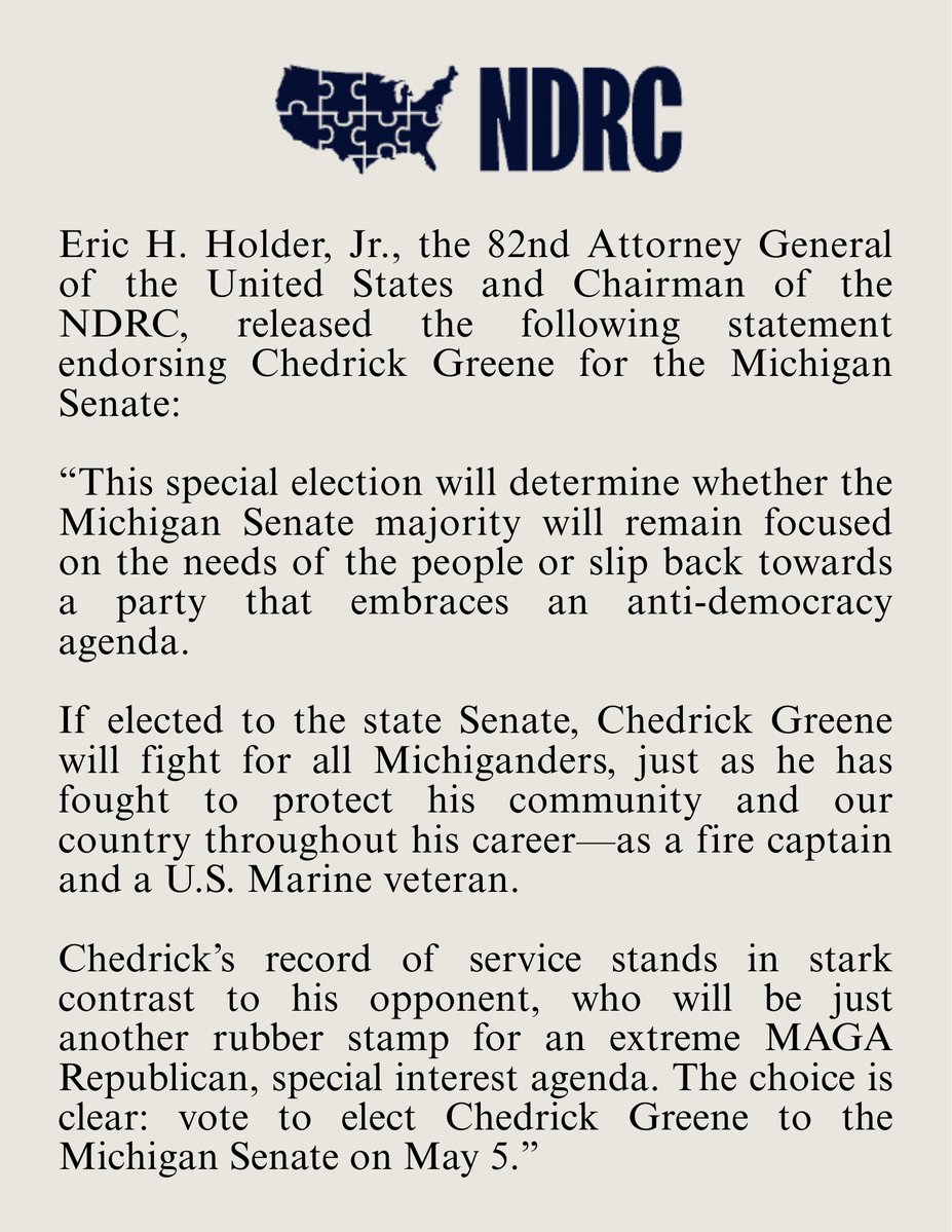Proud to be a defender of democracy as a Marine and now as a candidate endorsed by the National Democratic Redistricting Committee and <a href="/EricHolder/">Eric Holder</a>.  #SD35