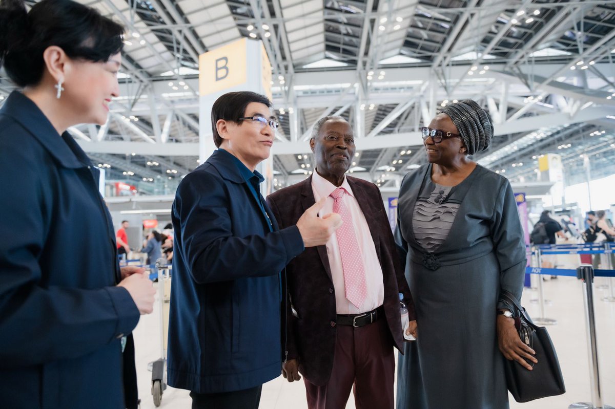 TheDLvoice's tweet photo. Pictures as Pastor W. F. Kumuyi's arrives Thailand for GCK in Thailand which began today. 
March 13 - 15, 2026.
5 PM local time. 
Venue: National Sports University, Mahasarakham Campus (Physical Education) Stadium. 
Stream an https://t.co/fzSfIO7qym

#GCKinThailand 
#PastorKumuyi https://t.co/osrGj5uYh0