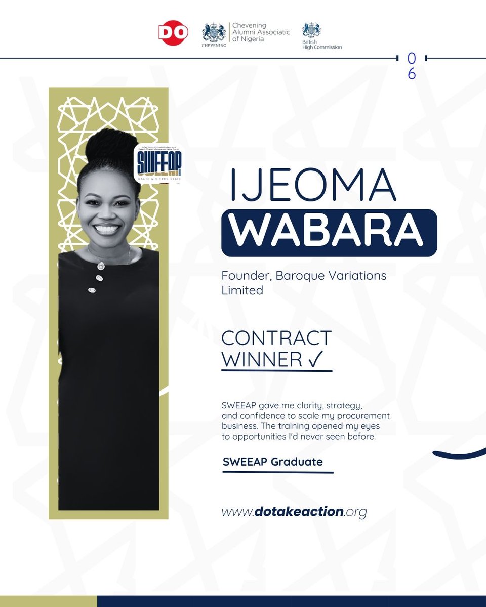 do_takeaction's tweet photo. $50 MILLION in contracts won by women we trained. 🧵🪡

This #IWD2026 week, we're celebrating 6 women from our WEEAP, SWEEP &amp; SWEEAP network who went from training to WINNING.

This is what economic justice looks like in action. https://t.co/tiityzXlY1