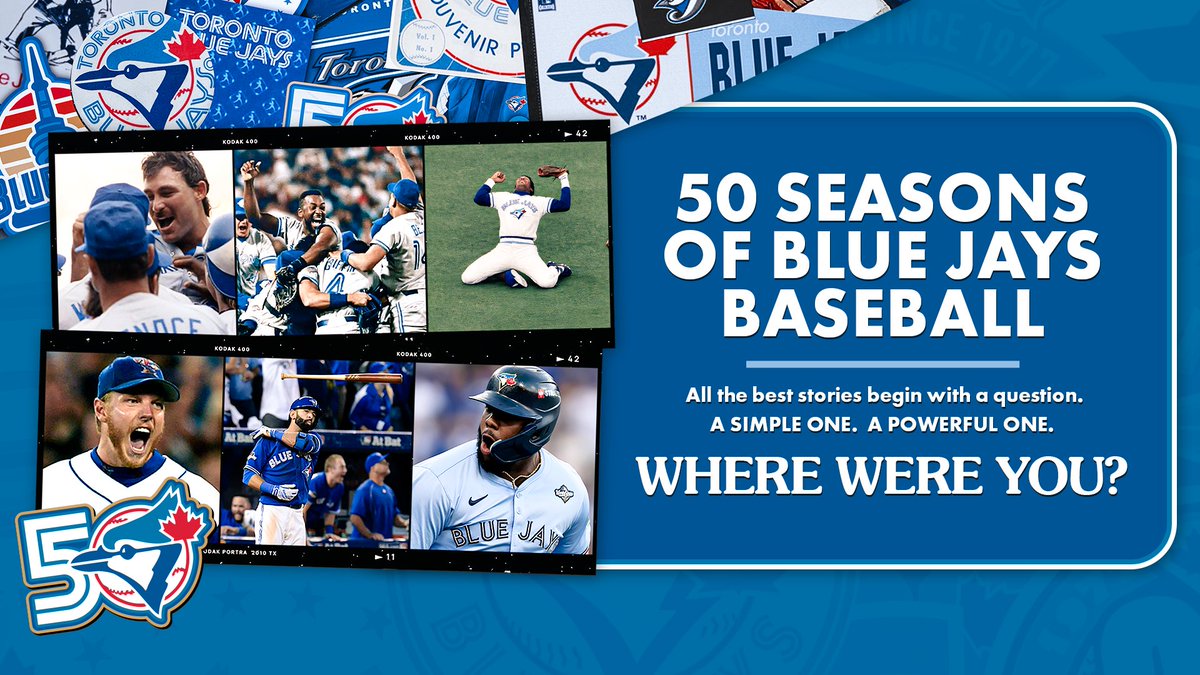 BlueJays's tweet photo. The story of us. 

The story of 50 Seasons 🇨🇦 https://t.co/EH95GvzRvn