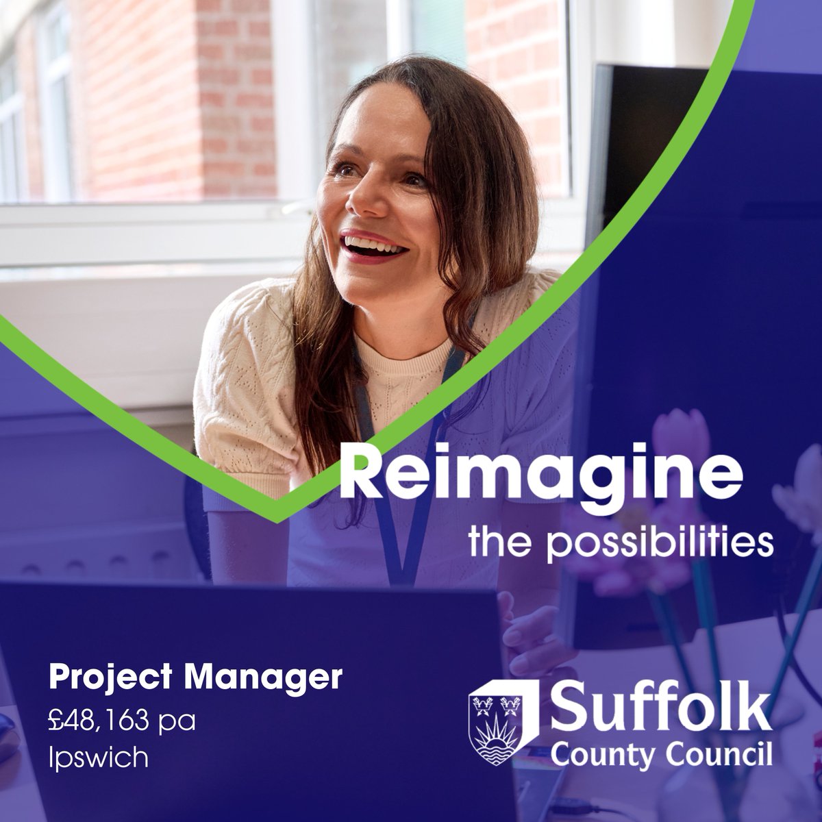 SJDirect's tweet image. Project Manager
@suffolkcc, Ipswich IP1 2BX - Hybrid working
£48,163 pa (pro rata for part time)  
37 hpw, Fixed term

For more info and to apply for this job, visit:
suffolkjobsdirect.org/#en/sites/CX_1…

#projectmanager #projectmanagement #ipswichjobs #suffolkjobs #suffolkjobsdirect