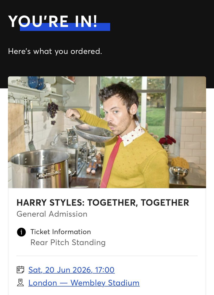 moljtbee's tweet photo. SELLING ‼️‼️‼️ 

x4 REAR PITCH tickets for wembley saturday 20th June, or more than happy to split into pairs. face value, we paid £146 each so just hoping to make back what we paid!!🫶💗 

🏷️ selling kissco kattdo wembley harry styles together together tour concert https://t.co/HMcmRdumN6