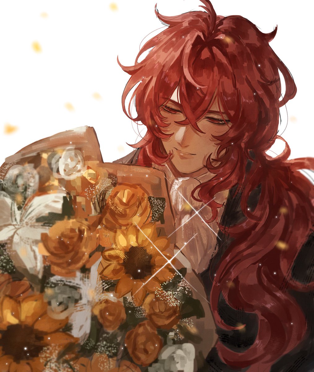 happy white day 💛 #diluc #genshin