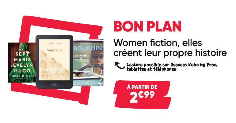 Fnac's tweet image. #BonPlan 🚨 Du 16 au 31 mars, plongez dans des histoires puissantes et inspirantes écrites par des femmes, dès 2,99€.

💞Votre prochaine lecture coup de cœur vous attend
 
1⃣ Achetez vos livres numériques à prix réduits en quelques clics sur fnac.com
2⃣
