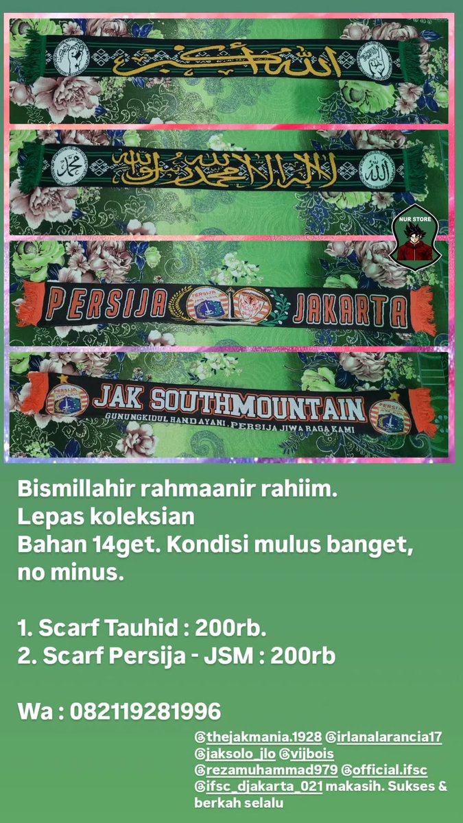 NurStore2013's tweet photo. Bismillahir rahmaanir rahiim
Di Jual #KoleksiPribadi
Untuk detail ada di gambar masing-masing.
Wa : 0821 1928 1996 https://t.co/f4h7krg2tz