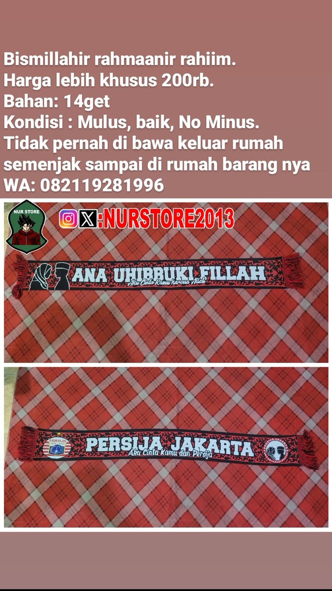NurStore2013's tweet photo. Bismillahir rahmaanir rahiim
Di Jual #KoleksiPribadi
Untuk detail ada di gambar masing-masing.
Wa : 0821 1928 1996 https://t.co/f4h7krg2tz