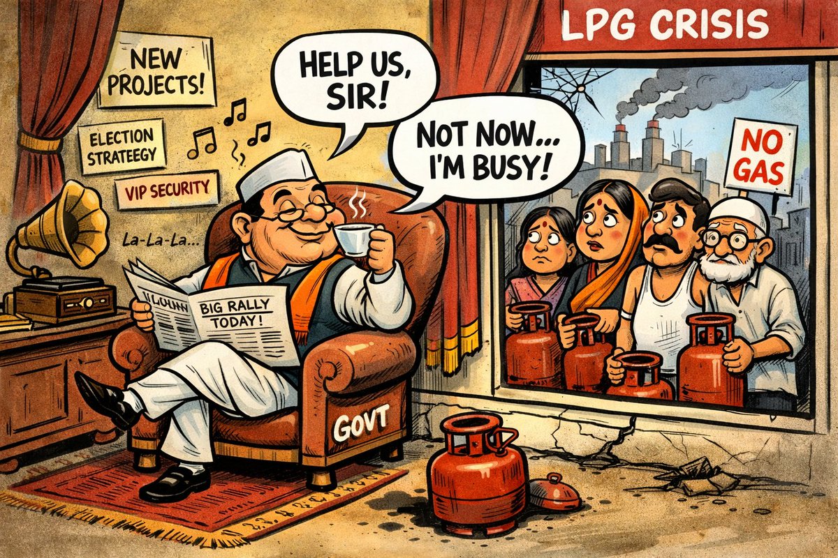 CitizenJ24's tweet photo. Energy security is not just about petrol, diesel or geopolitics.
It starts in every household kitchen.
If LPG supply slows even slightly in a country of 1.4 billion people, the impact becomes massive overnight.
This is exactly why contingency planning matters.
 #IranIsraelWar https://t.co/UJImml8iBW
