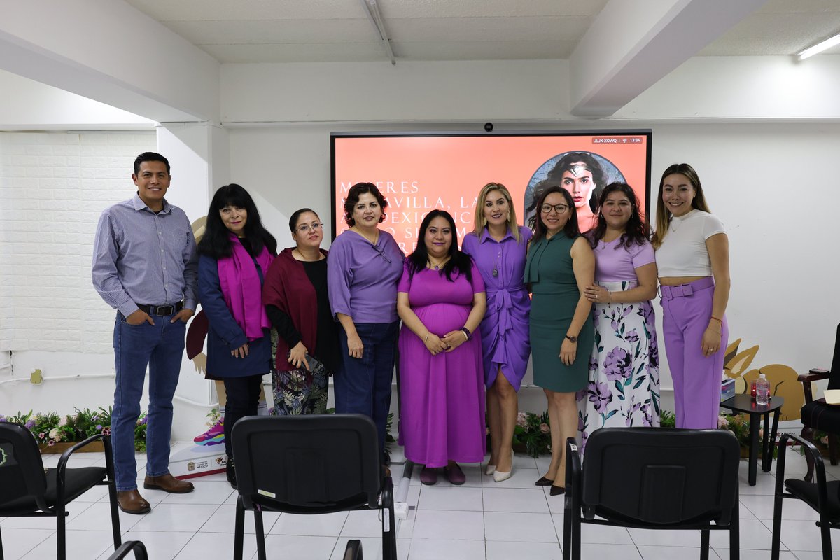 CONEBIedomex's tweet image. En el marco del #DíaInternacionalDeLaMujer 💜 el @CONEBIedomex de la #SECTI llevó a cabo la conferencia 🦸‍♀️“Mujer Maravilla: la autoexigencia como sistema de opresión”, impartida por la Mtra. Zaribel Orozco Rodríguez académica de la UAEMéx.
#EducaciónConIgualdad 
#8M