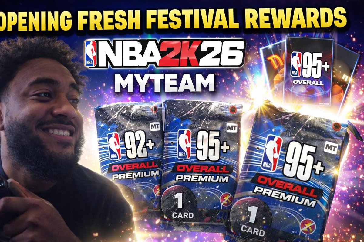 itsonlywill_'s tweet photo. I SPENT MY FRESH FESTIVAL EVENT CARDS ON THESE REWARDS ! NBA 2K26 MYTEAM https://t.co/ckoiKIt7OM via @YouTube https://t.co/KGsPW64zsk