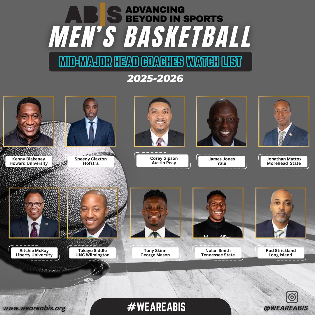 WeAreABIS's tweet photo. Congrats to the 23 head coaches on this year's Watchlist! See you in the Big Dance! https://t.co/ziT3DLuTxJ