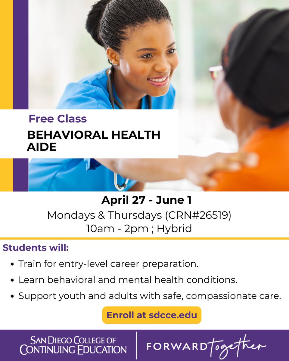 San Diego College of Continuing Education tweet media