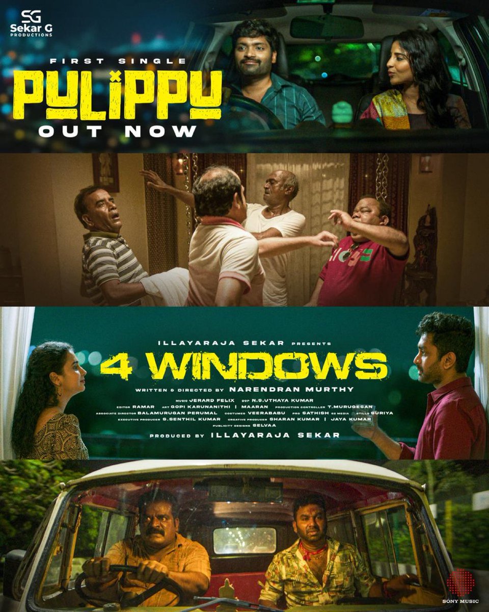 TamilDelight's tweet photo. 1st Single #Pullipu from #4Windows 
https://t.co/oj8iplyz3f…

Produced by - @Sekargfilms
Directed by - @Narendranm2863
Music - @jerard_felix 
DOP - @nsuthay
Editor - #Ramar 
@act_vetri @Sharan_K07 @ayrakrishnaoffl @lizzieantony @prosathish @S2MediaOfficial https://t.co/LZv9Tcf1qI