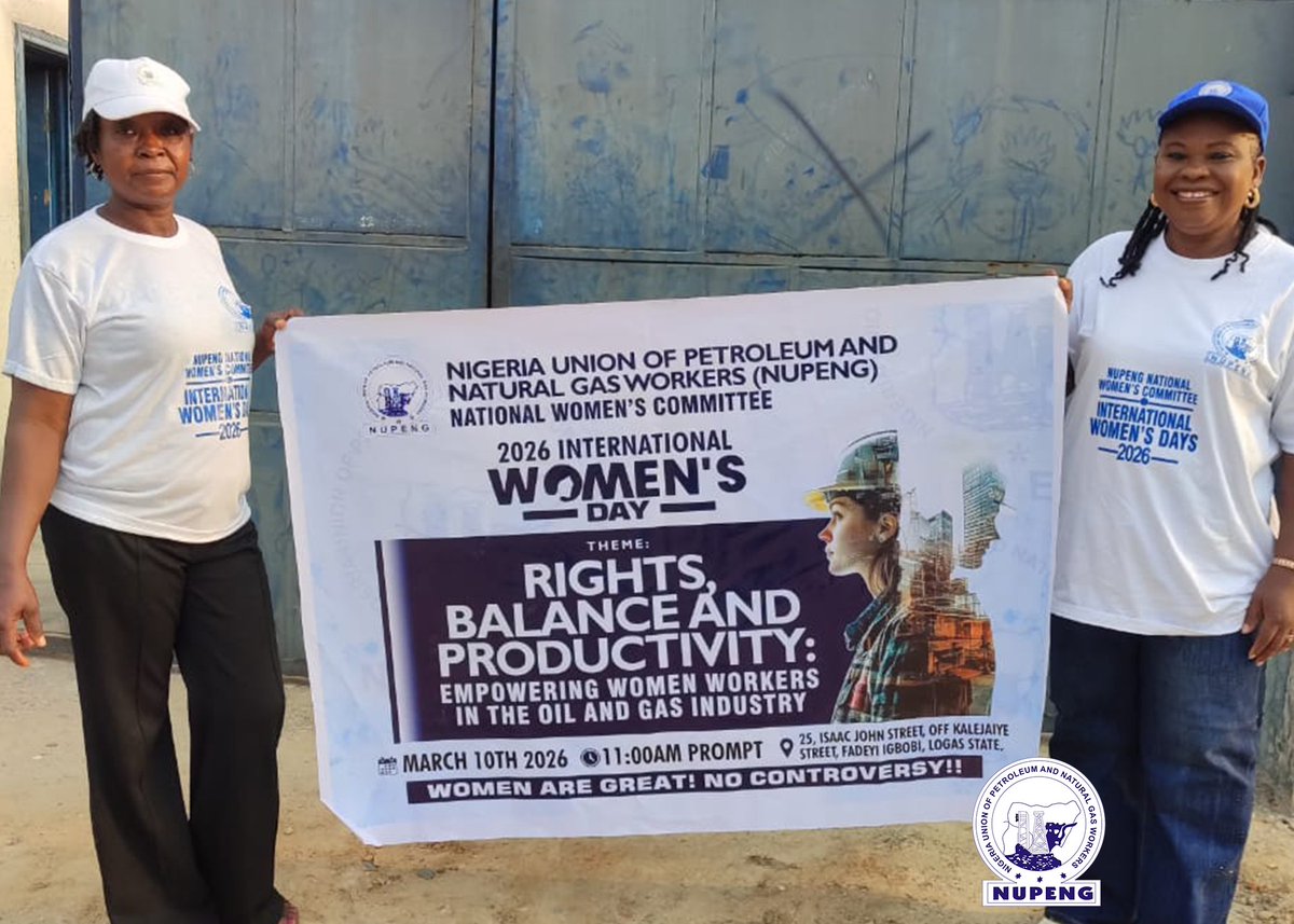 NIGERIA UNION OF PETROLEUM AND NATURAL GAS WORKERS tweet media