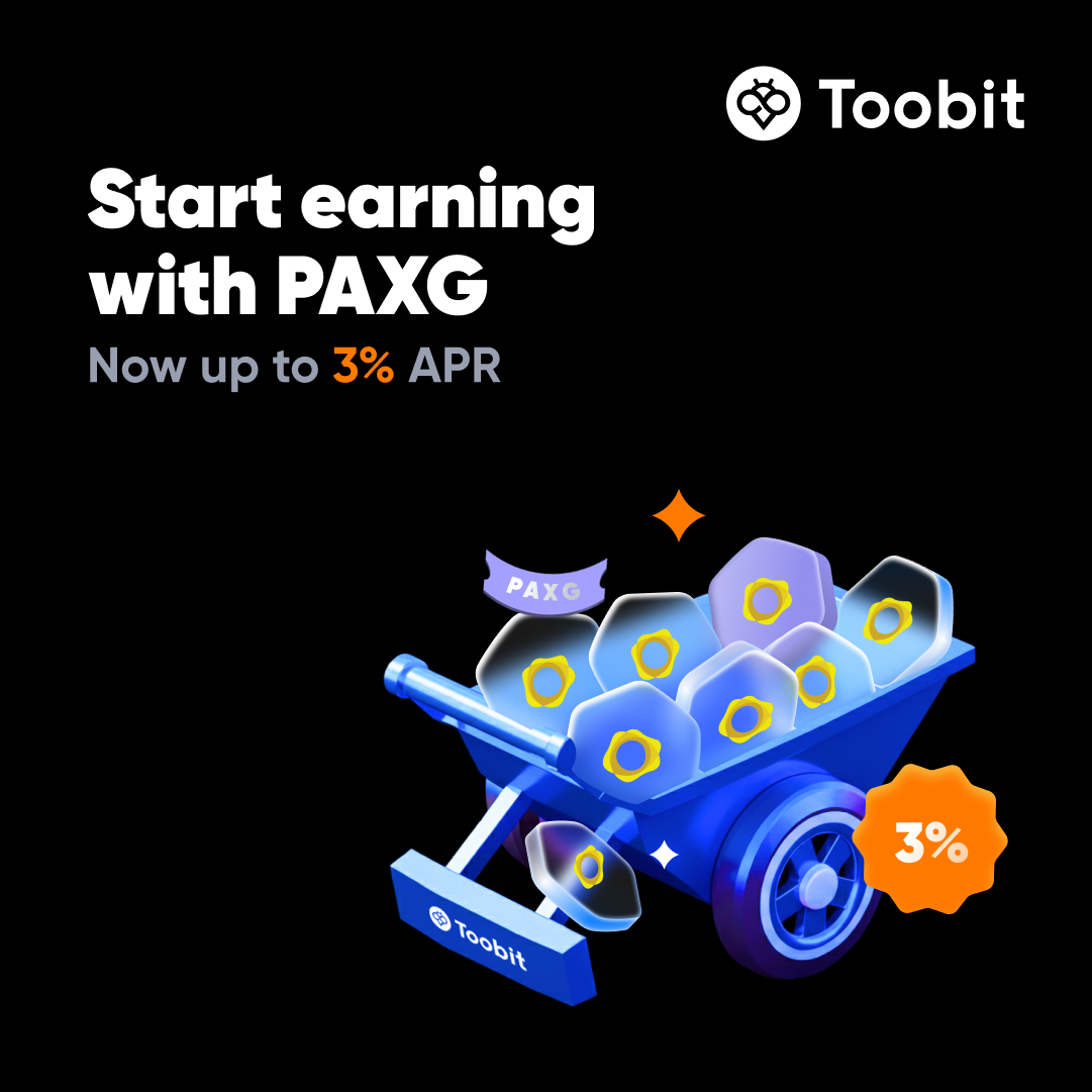 Toobit_official's tweet image. 🚀 Unlock the power of your PAXG with Toobit’s Flexible Earn!💰 Earn competitive interest on your idle assets today. Start growing with us! 

Subscribe now 👉 bit.ly/3DsknTr

#PAXG #FlexibleEarn #CryptoInterest