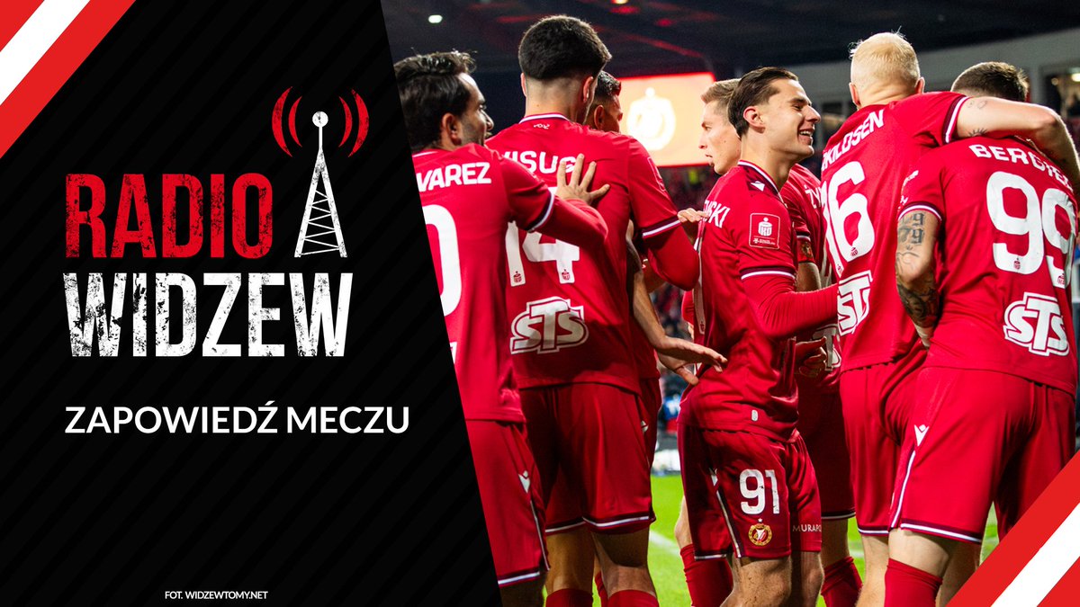 W niedzielę 15.03.2026 drużyna łódzkiego Widzewa zmierzy się na wyjeździe z Arką Gdynia. Natomiast już dziś o godz. 19 na wszystkie tematy dotyczące tego spotkania porozmawiają <a href="/IgnaczakMike84/">Michał Ignaczak</a> i <a href="/asomorowski/">Adrian Somorowski</a> w audycji “Zapowiedź meczu”.
Serdecznie Zapraszamy!