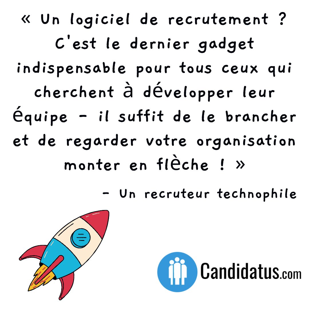 candidatus_com's tweet photo. Citation du vendredi soir 😀 concernant l'article : "Logiciel de recrutement : Guide complet 🚀". A découvrir sur 🔗 https://t.co/X6Cz7bZjpC

#logicielrecrutement #recruteur #employeur #rh  #candidatus #ats https://t.co/xL2pLByn6a