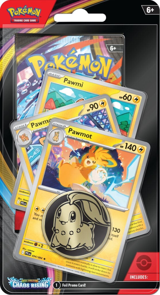 PokeTCGAlerts's tweet photo. Chaos Rising pages have been added on the Pokémon Center website! NOT live yet. Also, that doesn't mean we will see a drop today. VERY LIKELY next week 🚨 

Here are the early links (may change):

PC Exclusive ETB
https://t.co/yMh1vZg6J2
Booster Box
https://t.co/C6rlixAzfM
3-Pack Blister
https://t.co/LW1aMCL3j7
Premium Blister
https://t.co/29BaK2OdnK
Sleeved Booster Pack
https://t.co/wGvCFE3cfe

Will update when more info is available, make sure notis are on for next week! 🔔 

#PokemonTCG