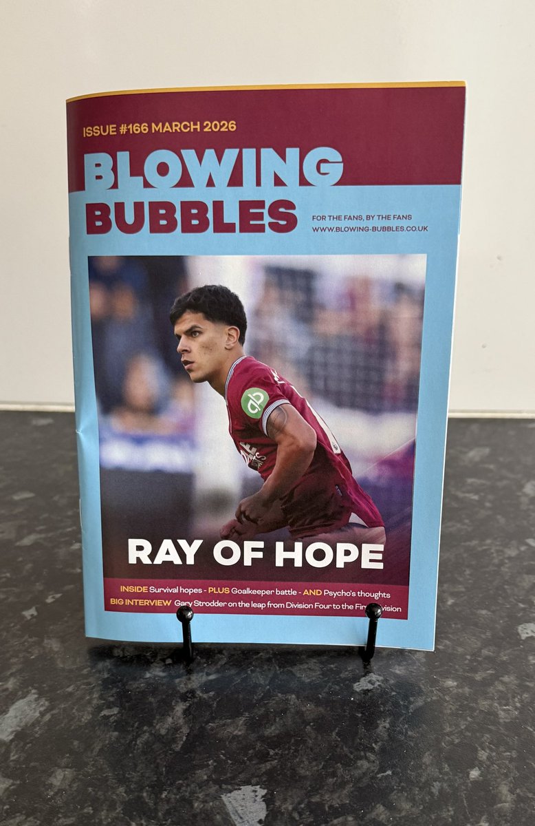 GPittybooks's tweet photo. March addition of the @WestHamMagazine written by the fans for the fans. My article is about Axel Disasi &amp; the impact that he has made since signing on loan. Why not subscribe &amp; buy a copy…
https://t.co/66jGt1zOhI https://t.co/vetBthQOwS