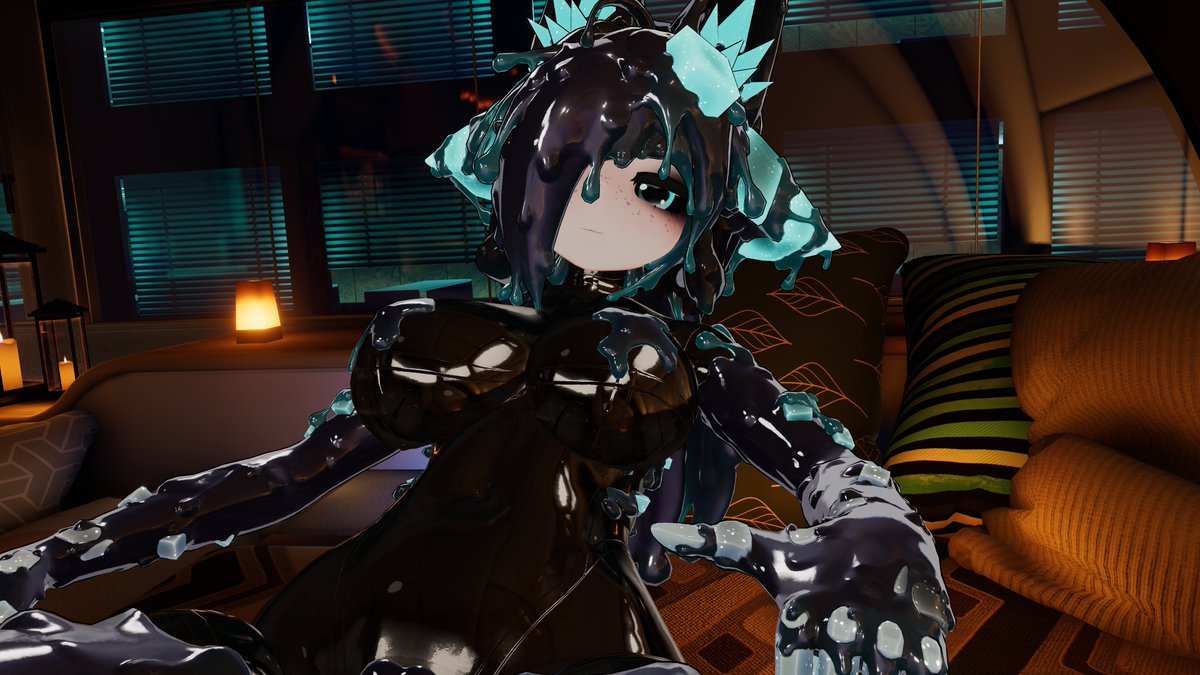 Lady_C002's tweet photo. Slime life + Latex + Comfy = No Regrets. Now the only question, who is going to give in, and become a good little slime~?
#Shoggoth #Torinyan #Booth #Jinxxy #VRChat #VRCpics #VRCphotos https://t.co/it8xtY9CU7