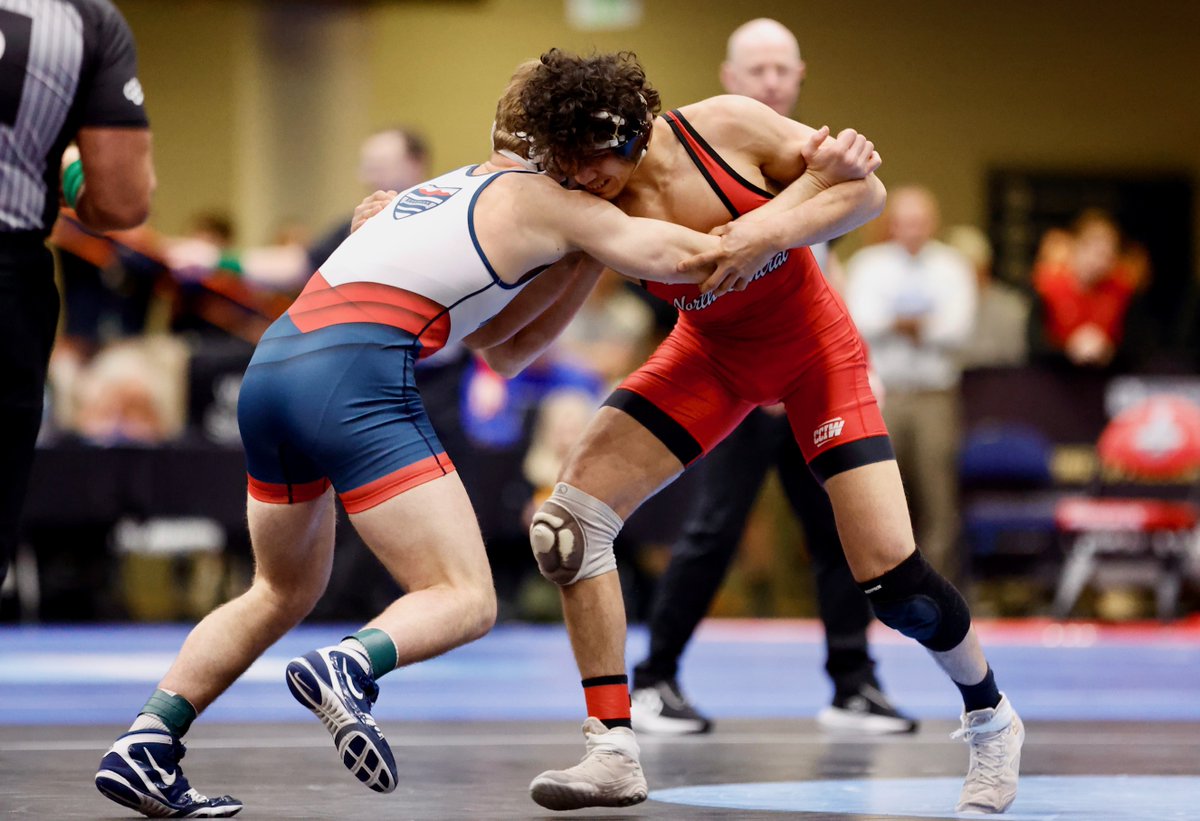 NCC_Athletics's tweet photo. Jake Luce advances to the championship rounds with an 8-1 decision in his preliminary match! Luce now faces the 174 pound No. 1 seed Hunter Mays. 

@NCCwrestling | #WeAreNC #FearTheBird #SHAPOWIE https://t.co/QR3lbG45uB