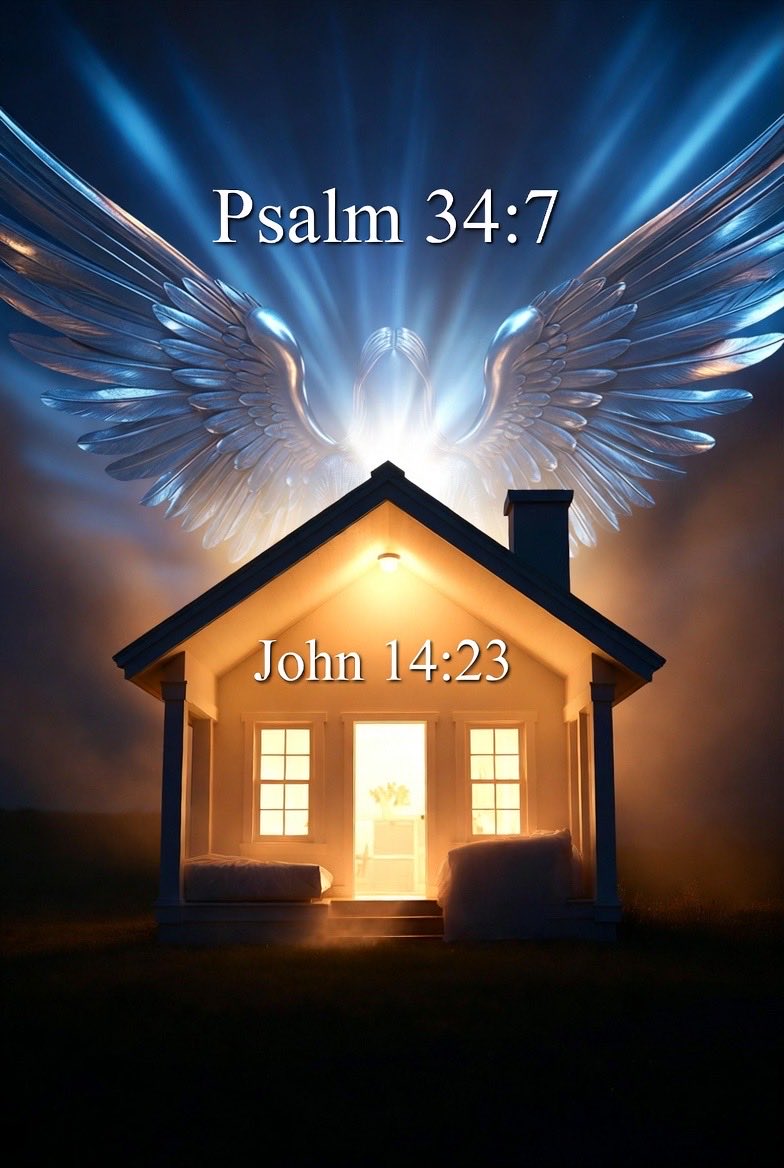 “Jesus answered him, ‘Those who love me will keep my Word, and my Father will love them, and We will come to them and make our home with them.” (John 14:23)

“The angel of the LORD encamps around those who fear Him and delivers them.” (Psalm 34:7)