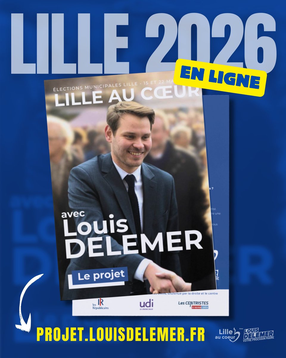 LilleAuCoeur's tweet photo. 📲 Découvrez notre projet pour #Lille est en ligne !

Un projet clair, sérieux, chiffré et construit à partir du terrain, avec vous, pour proposer une véritable alternance crédible au service du quotidien de tous les Lillois.

👉 À découvrir ici : https://t.co/7DRyB9IWOF https://t.co/Kl98hv2e7a