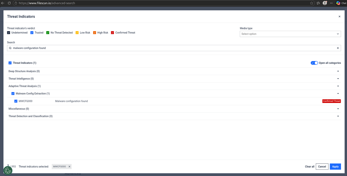Filescan.io tweet media