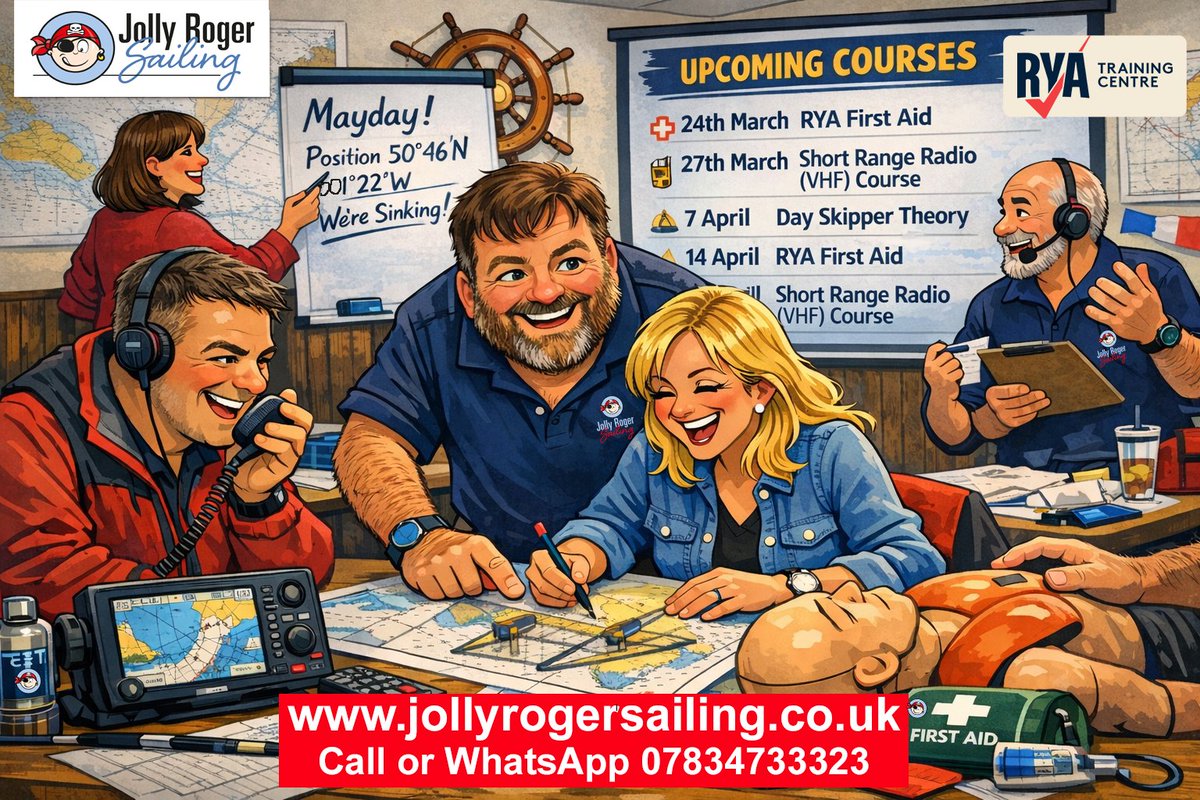 Jolly Roger Sailing RYA Sailing School tweet media