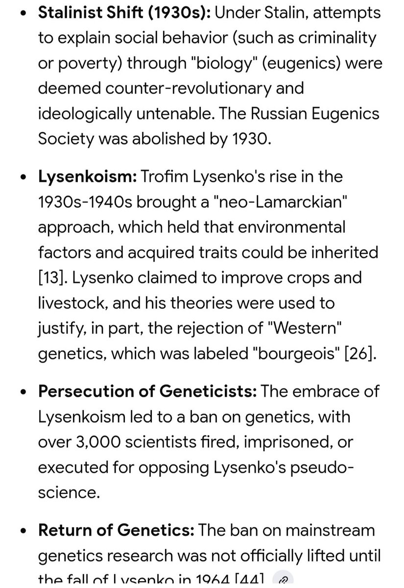 Slavkiller's tweet photo. Such a alliance would never work since bolshevism believes in the Blank-Slate Theory, that people are made by their environment and Stalinist bolshevism banned eugenics.

National Socialism believes in biological determinism of heredity. That's why they're Eugenicists. https://t.co/h4V3kbwkvS