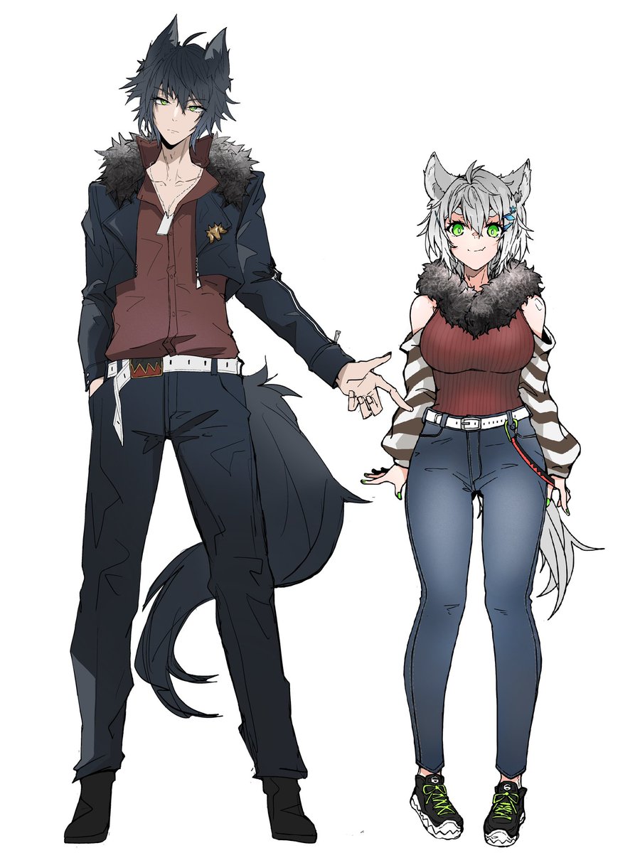 すっかり我がHNになっている雪葉ちゃんの兄貴。

ちなみに、雪葉が首に巻いているファーは、兄離れができない妹に兄が自分の毛をむしって作ったものです。

男なんて本当に何年振りに描いたことやら… 