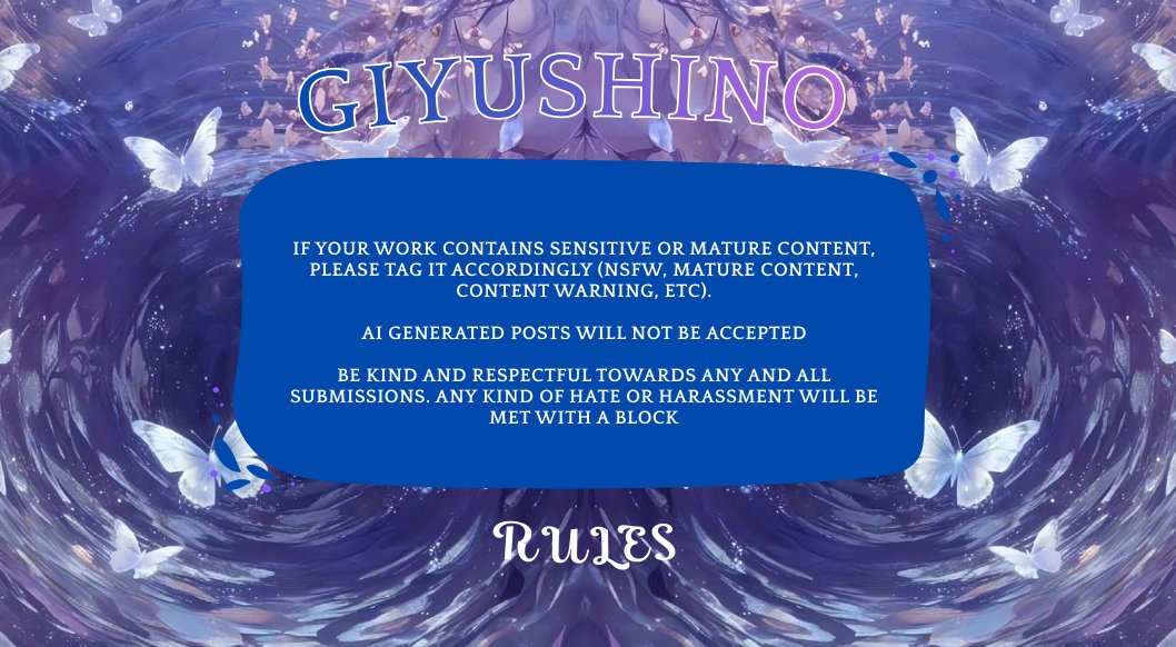 Giyushino_week's tweet photo. GiyuShino Week 2026 will be held from August 18 to August 24!

A whole week to celebrate GiyuShino through edits, fanarts, fics, or anything you’d like to create.

Follow us @Giyushino_week  and tag #Giyushinoweek2026 us to stay tuned for more!

Prompt list!🦋🌊 https://t.co/HzuvIQvA7A