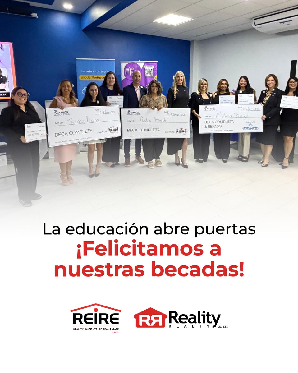 ReirePR's tweet photo. Ayer tuvimos el honor de vivir un momento muy especial durante el Mes de la Mujer.

Junto a @ReirePR  y @RealityRealtyP , otorgamos dos becas completas a dos mujeres que han decidido apostar por su crecimiento en los bienes raíces. 

https://t.co/6opcMvPoyO | 787-522-8777 https://t.co/KeFvzTz5MN
