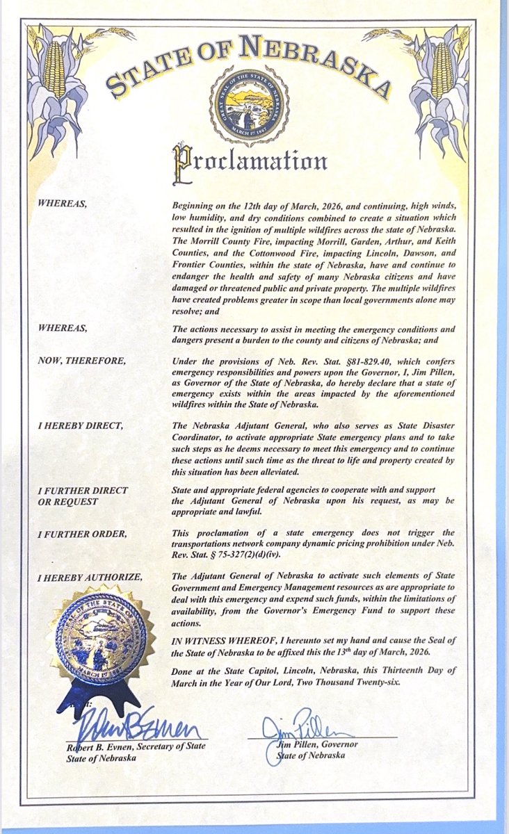 Governor Jim Pillen tweet media