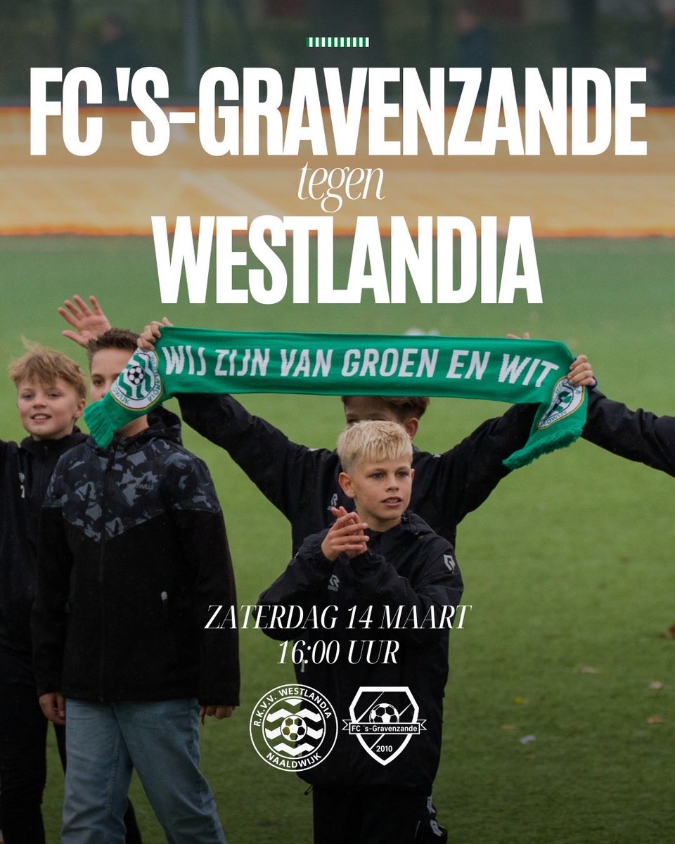 Westlandia's tweet photo. Nog 1 nachtje slapen...⏳⚔️
Tot morgen Westlandianen, wij zijn van Groen-Wit!🟢⚪
#derbyvhwestland #Westlandia #GroenWit https://t.co/fZGxYHv42j