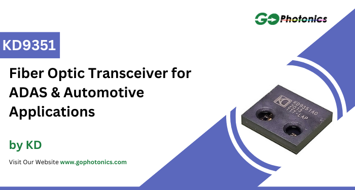 gophotonics's tweet image. Next-generation vehicles require faster and more reliable data communication.

The KD9351 Fiber Optic Transceiver by KDPOF supports 100 Mb/s &amp;amp; 1 Gb/s with BER &amp;lt;10⁻¹².

Learn more - ow.ly/xyrf50Ytvku

#KD #fiber #optic #transceivers #Automotive #ADAS