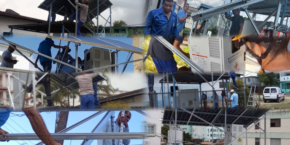 ✨️ La energía del sol 🌞 impulsa nuestras telecomunicaciones.
📲💻📞  
👉Seguimos instalando sistemas fotovoltaicos que permitirán garantizar la sostenibilidad de los servicios de nuestros servicios ☎️.   
#EtecsaConCuba 💙🇨🇺