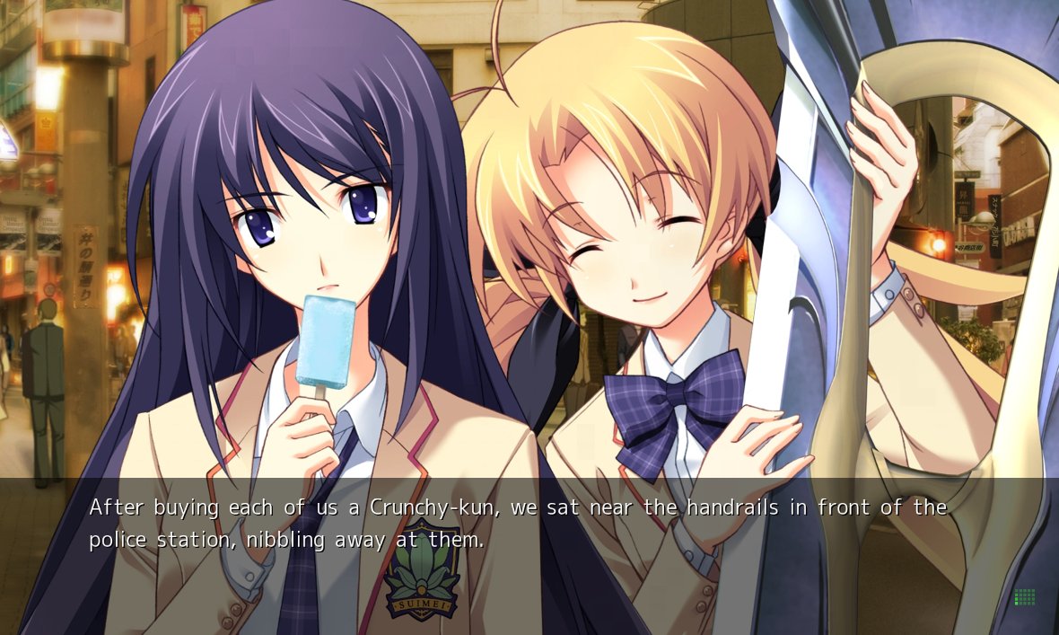 Continuing Chaos;Head Noah.

I really don't know what to think about all the side characters right now honestly, I'm not sure what anyone's motivations are yet, I suppose I'll get to know on their individual routes maybe?

It's definitely slow on giving answers so far.