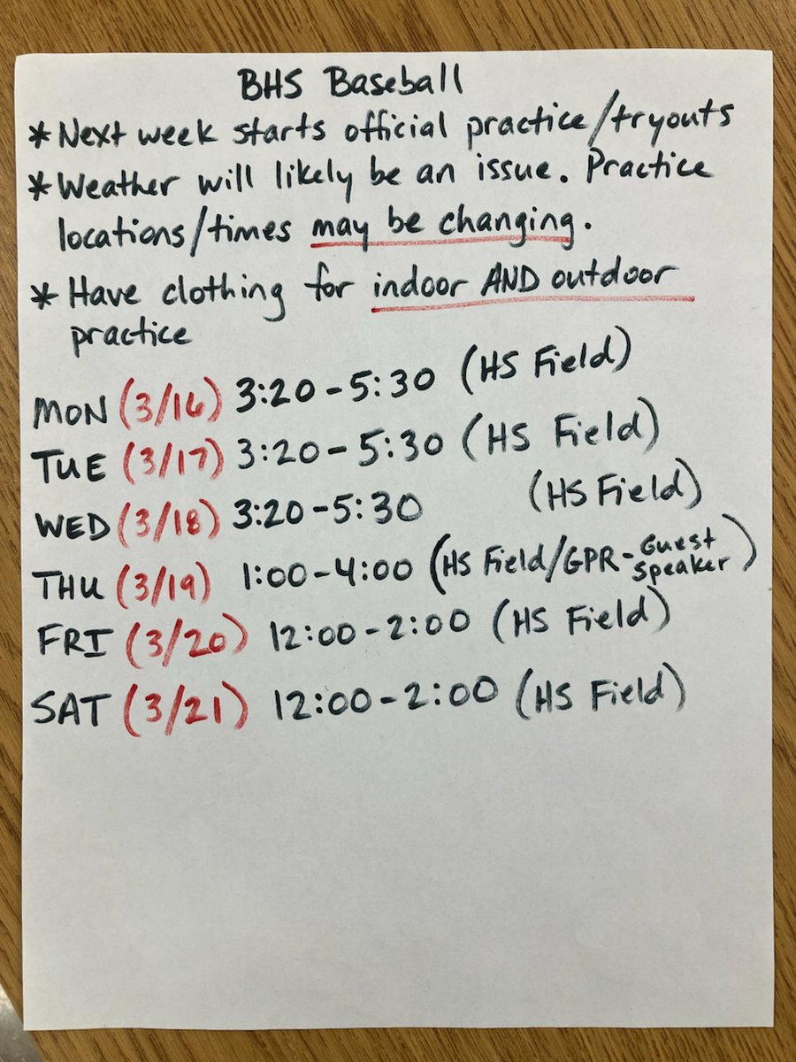 BHS Baseball tweet media