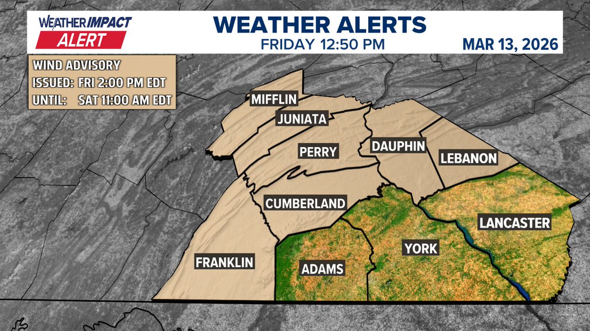 amichaelswx's tweet photo. Update | A #WeatherImpactAlert has been issued. Visit https://t.co/AjQ2bKyeZo for more. #FOX43 #PAWX https://t.co/A49Ieix5Ag