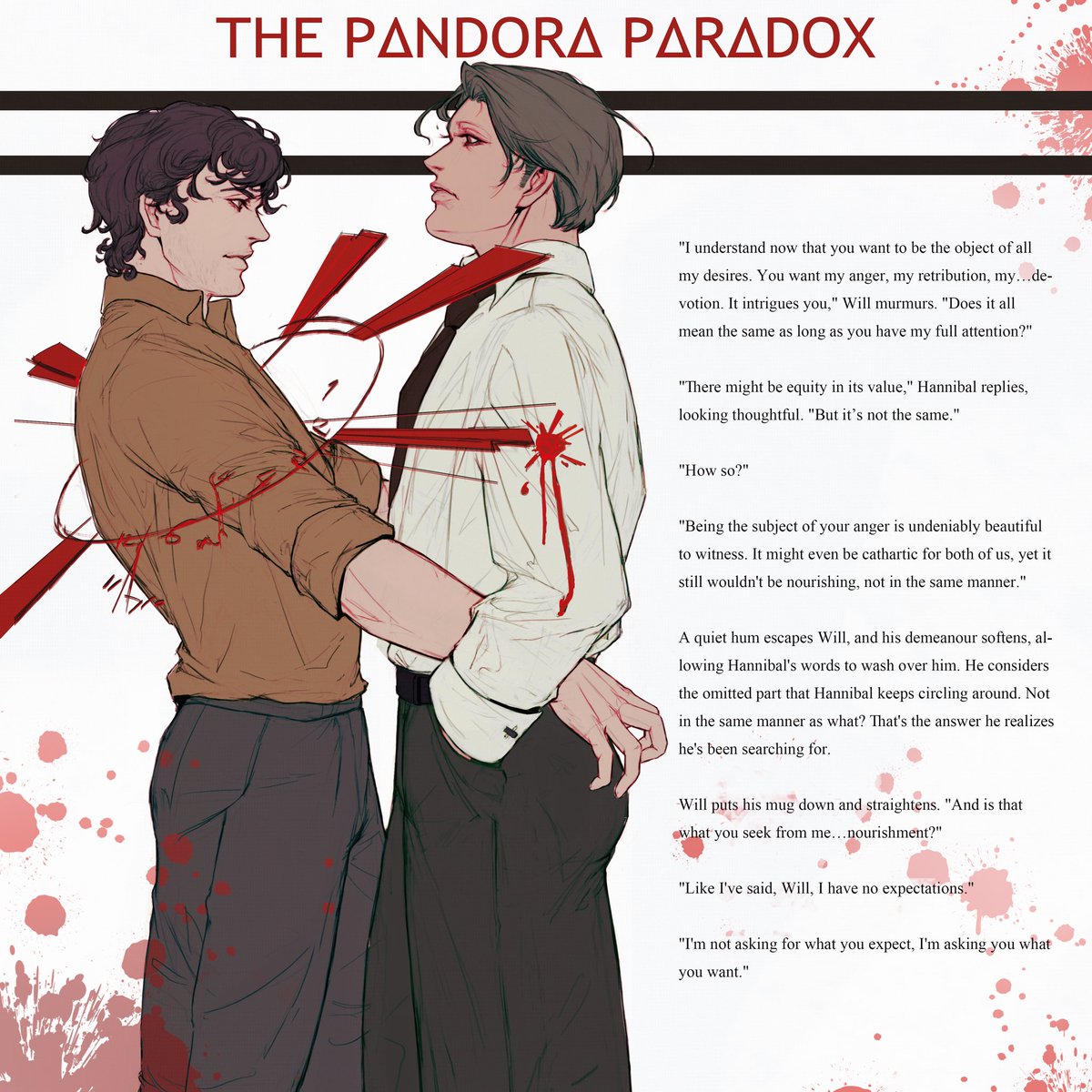 The fourth chapter for my fic, The Pandora Paradox is here!
Link: archiveofourown.org/works/55710751…
WhumpWars: #FADserver #Hannibal #Hannigram