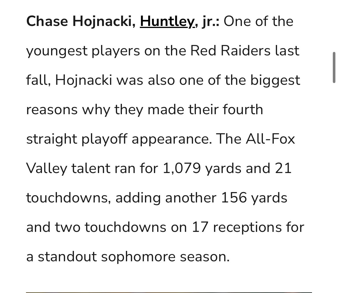 Huntley Red Raider Football tweet media