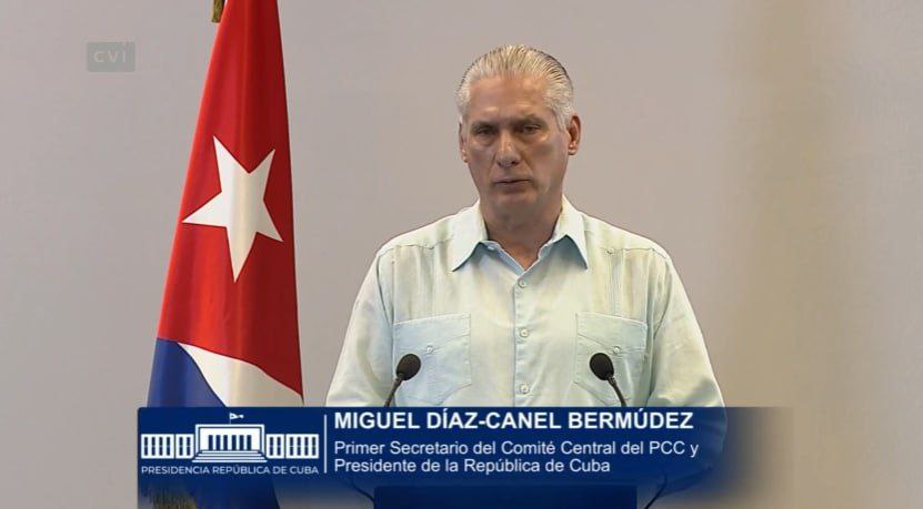 El presidente cubano, Miguel Díaz-Canel, afirmó que La Habana expresó su voluntad de continuar el proceso de negociaciones con Washington bajo los principios de la igualdad y el derecho internacional.
<a href="/JuanBertico/">Juan Alberto Rodriguez</a> 
<a href="/dirariguanabo/">Dirariguanabo</a>