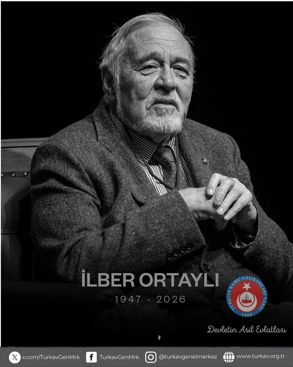 Türk milletine mâl olmuş değerli tarihçi, akademisyen ve yazar Prof. Dr. İlber Ortaylı'ya Allah'tan rahmet, yakınlarına ve milletimize başsağlığı diliyoruz.
